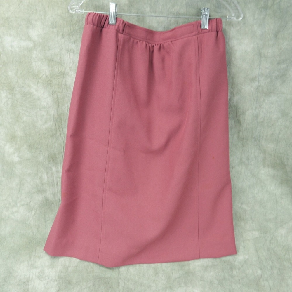EUC Separates by Donnkenny Solid Light Burgundy A-Line Vintage Size 14     8266